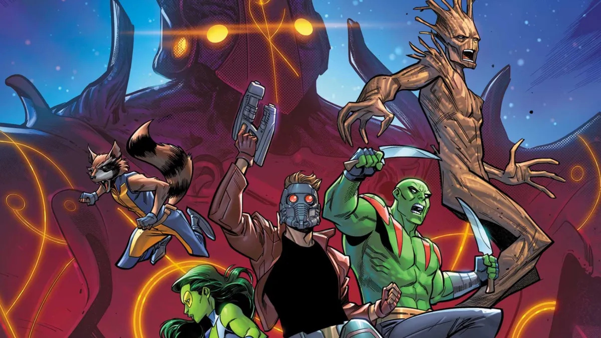 Guardians of the galaxy comic book poster